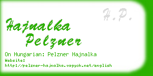 hajnalka pelzner business card